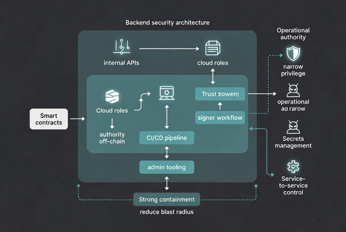Cover image for Crypto backend security fails when teams defend the contract but trust the platform